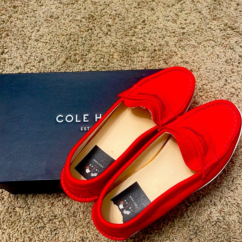 Cole Haan Red Loafer Style shoes
